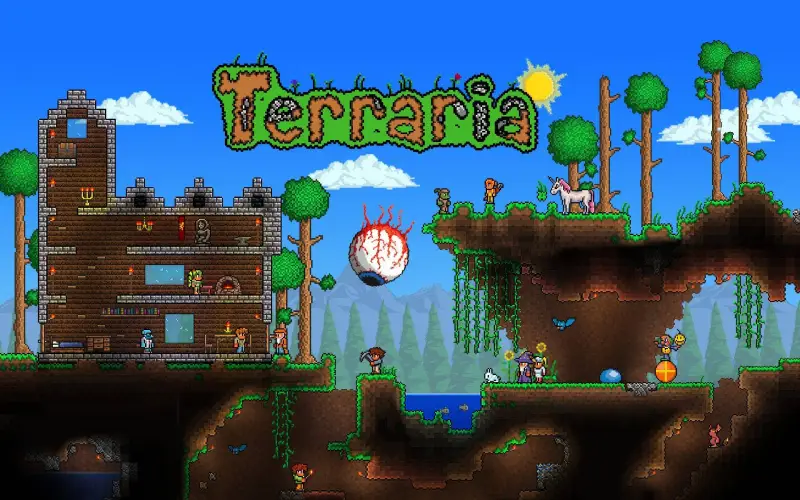 Terraria game server hosting background